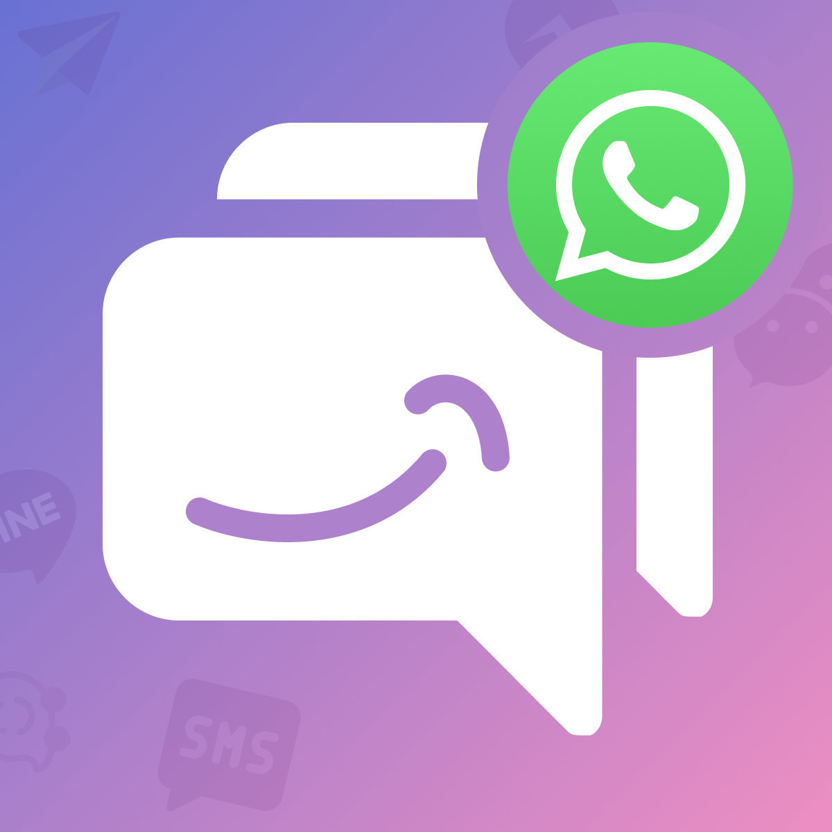 Chat on 20+ chat buttons: WhatsApp, Facebook Messenger, Viber, Line, Telegram, Instagram, phone, etc logo