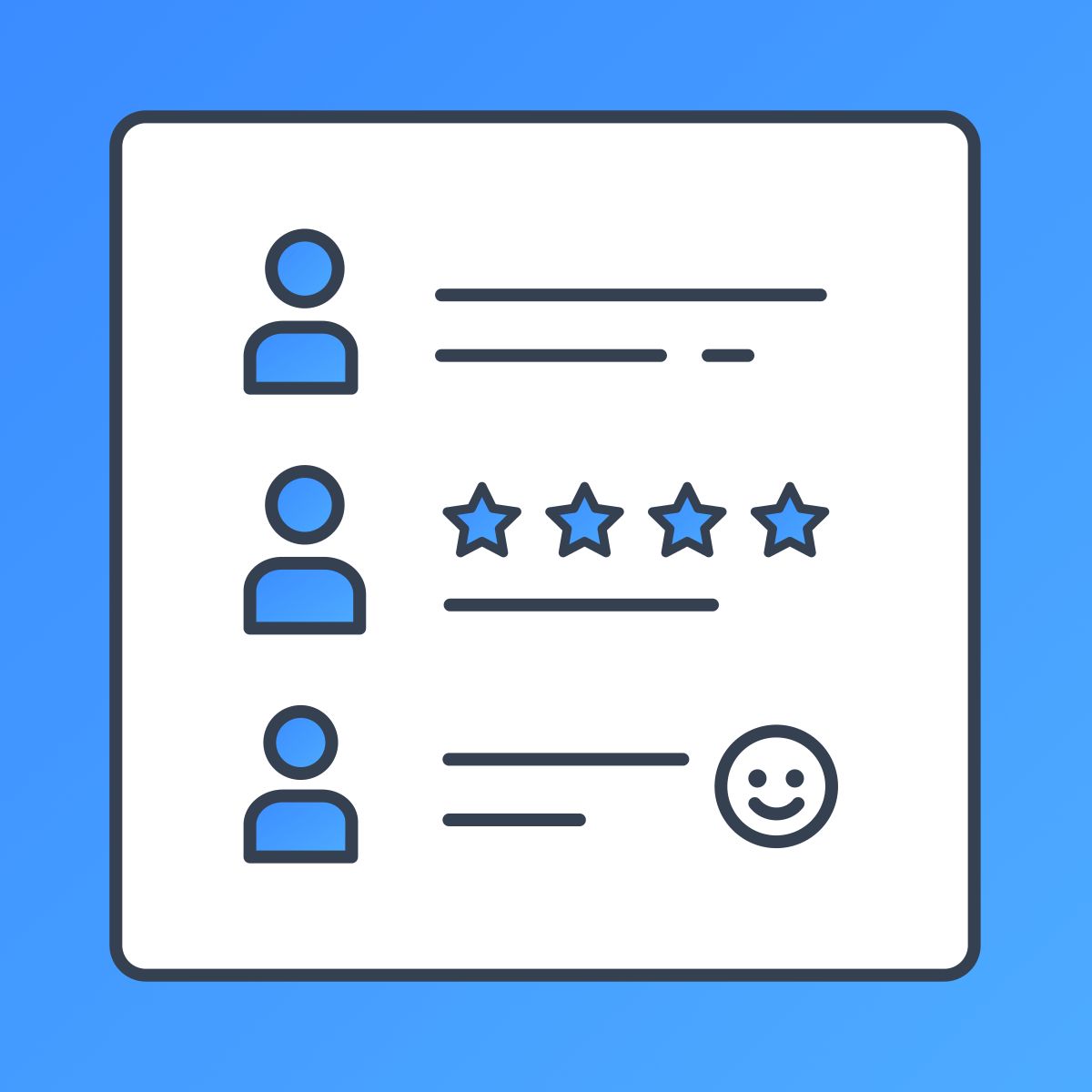 Show customer comments, reviews, and feedback & share on your site to build trust and social proof.