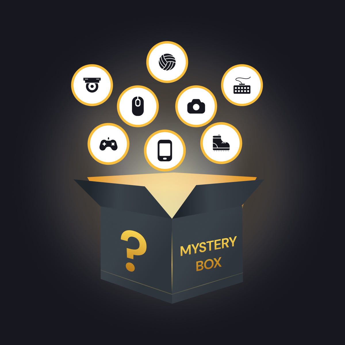 The Mystery Box App delivers curated surprise boxes, creating excitement and fostering engagement. logo