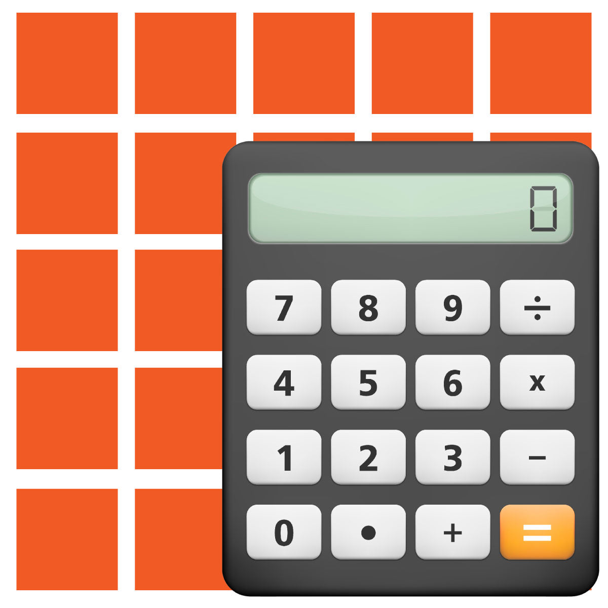 Calculates the amount of product needed based on customer input for area or cubic volume.