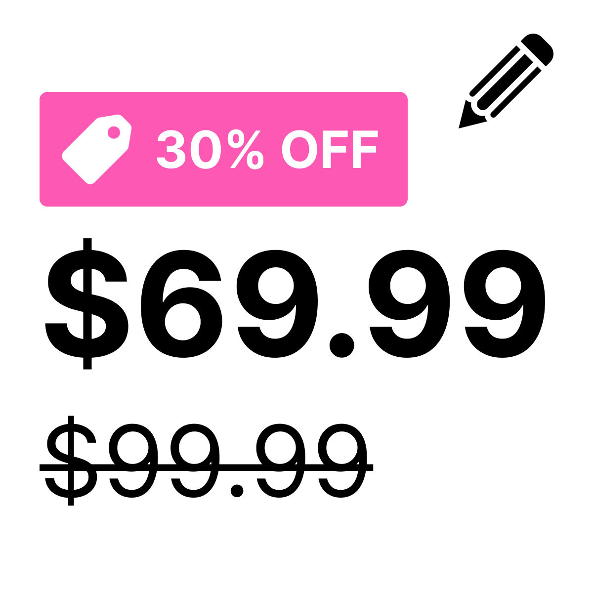 Want more sales? Use our app to add badges, labels & icons to prices to increase conversion rates. logo