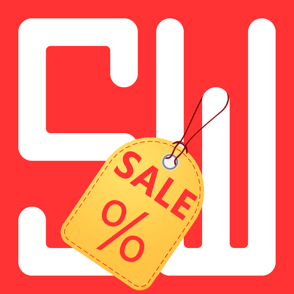 Boost sales on sales season for the store with labels, stickers, tags, and badges logo