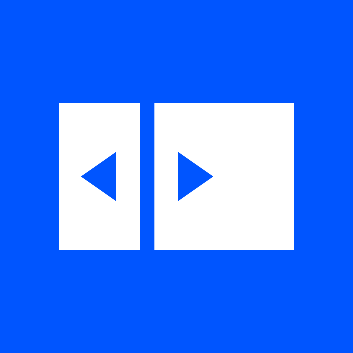 Instantly compare two overlapping images side-by-side logo