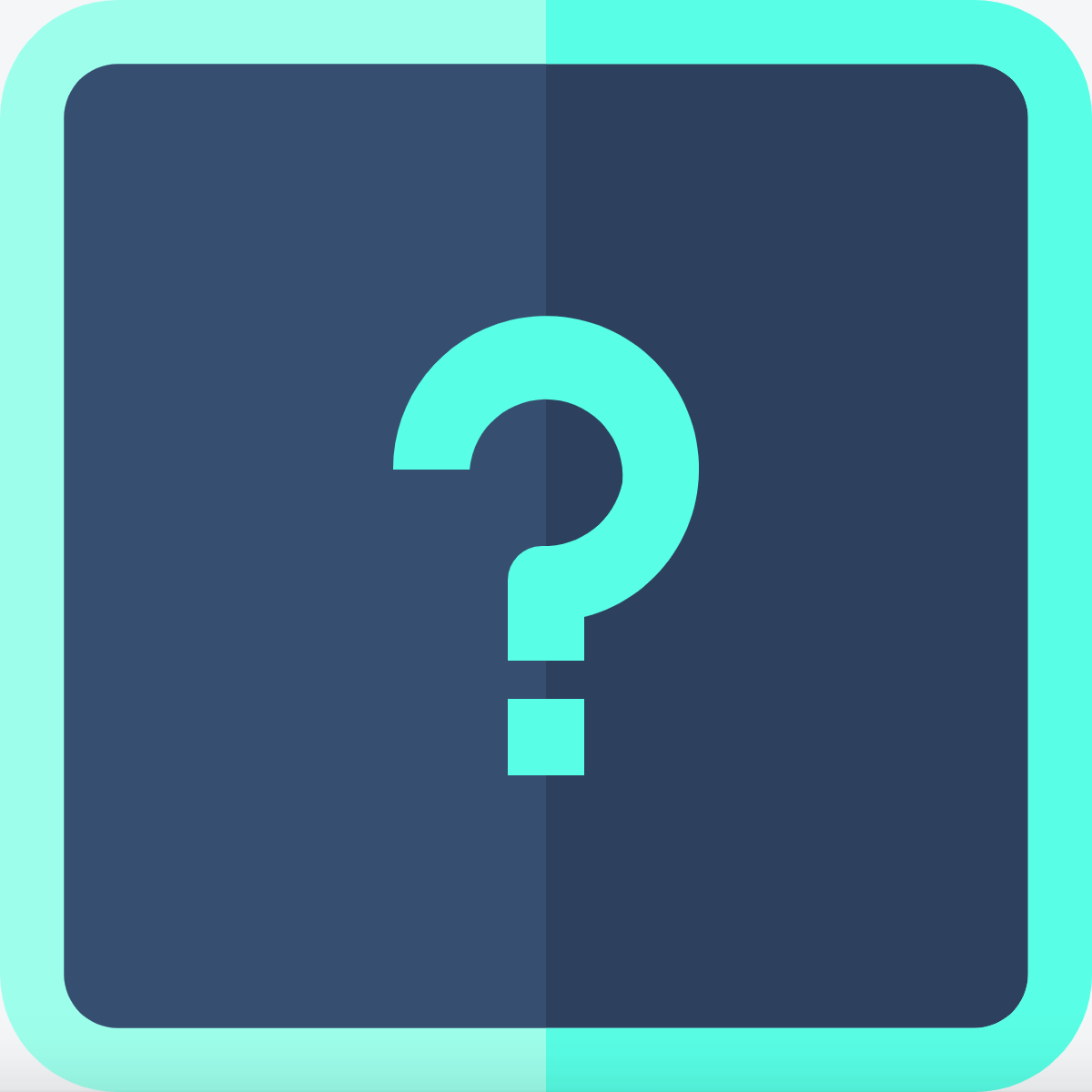 Displays a list of frequently asked questions with the answers. Reduces the number of questions. logo