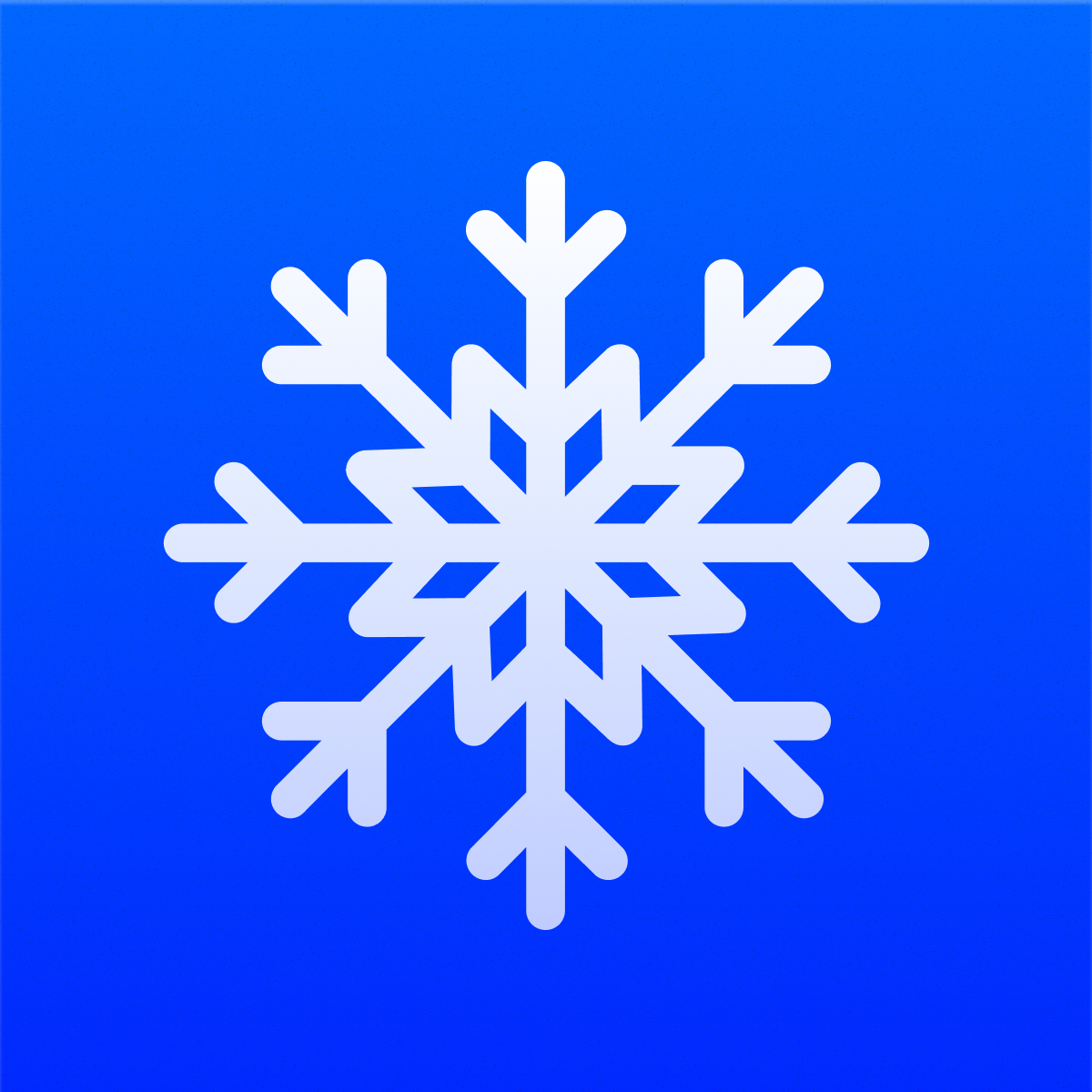 Welcome your customers with beautiful snowfall during the season logo