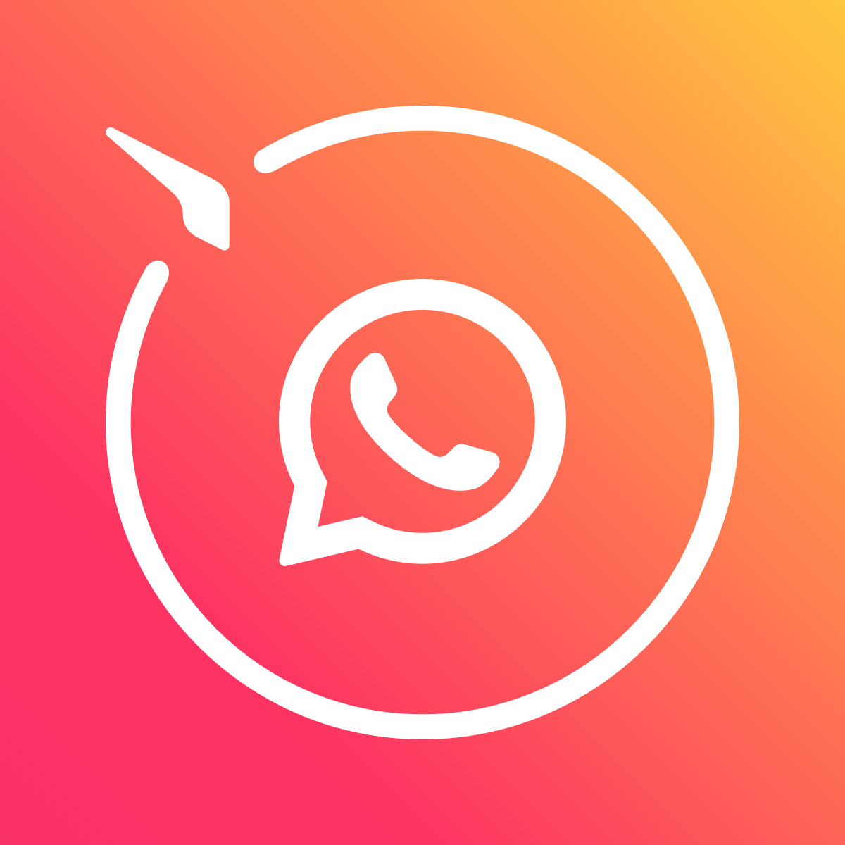 Give users an opportunity to contact you on WhatsApp straight from your website logo