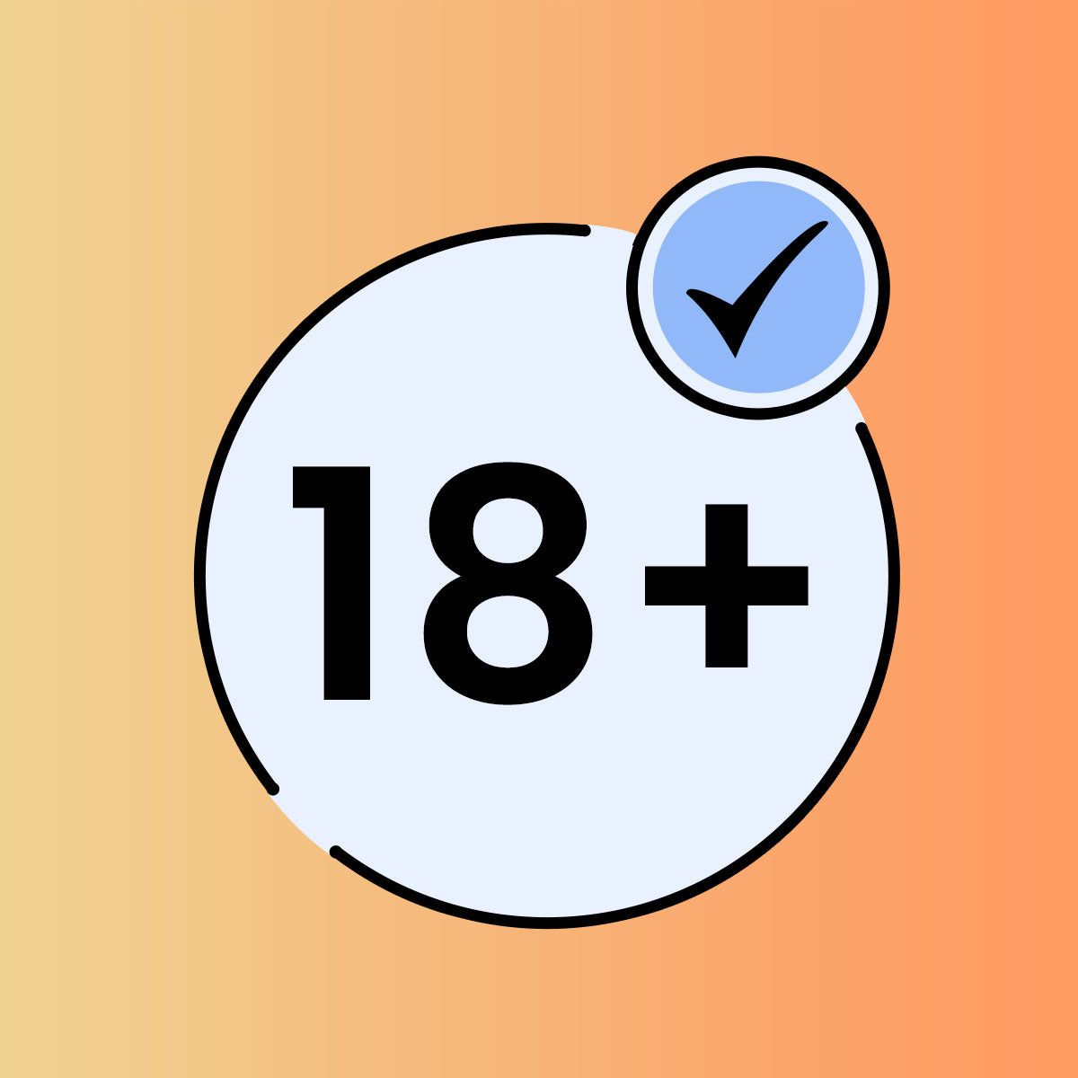 Add our age gate popup to secure your store for age verification and restrict underage access logo