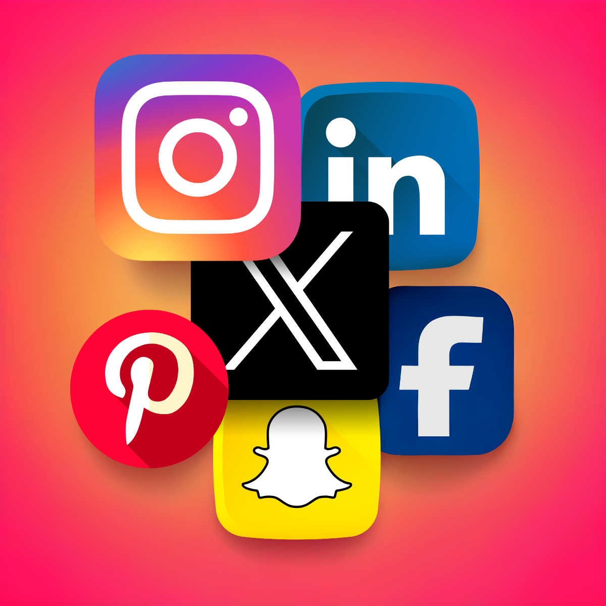 Add social media icons of popular social media networks to store and increase social proof. logo