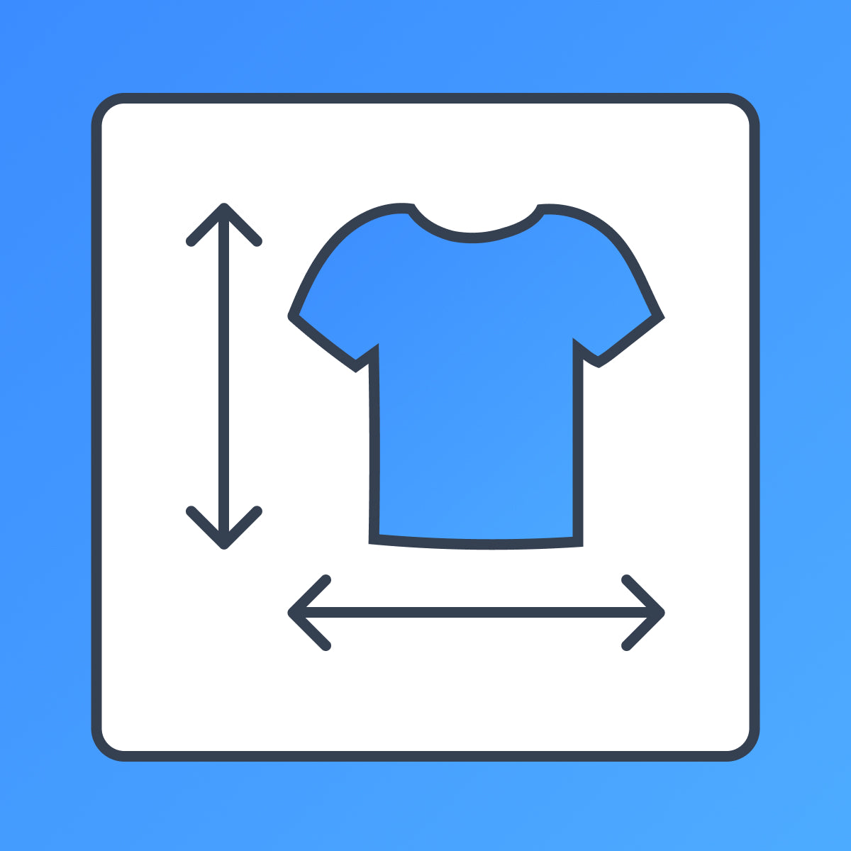 Reduce returns and support calls + get more sales with an easy product size chart, size guide. logo