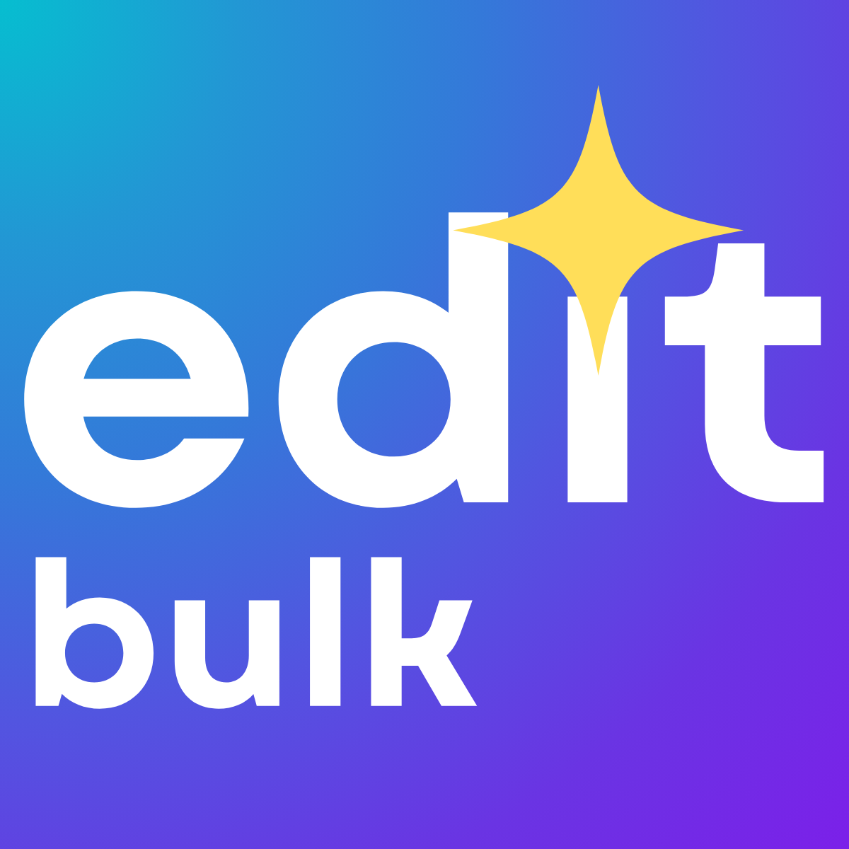 Bulk edit products, prices & more—instant previews and one-click undo for any change. logo