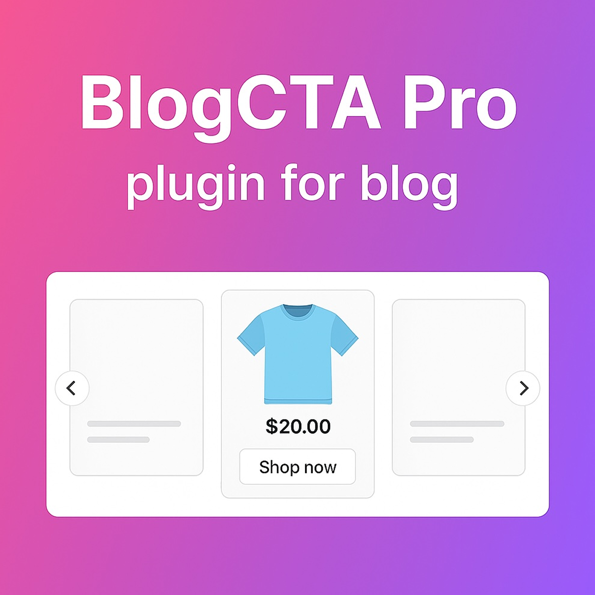 Dynamic product sliders and CTAs inside blog posts logo