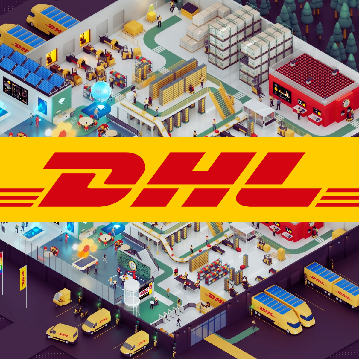 Connect your store with a DHL warehouse logo