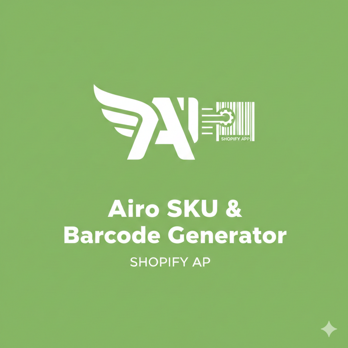 Airo SKU & Barcode Generator helps merchants create, manage, and print SKUs, barcodes, and QR codes.
