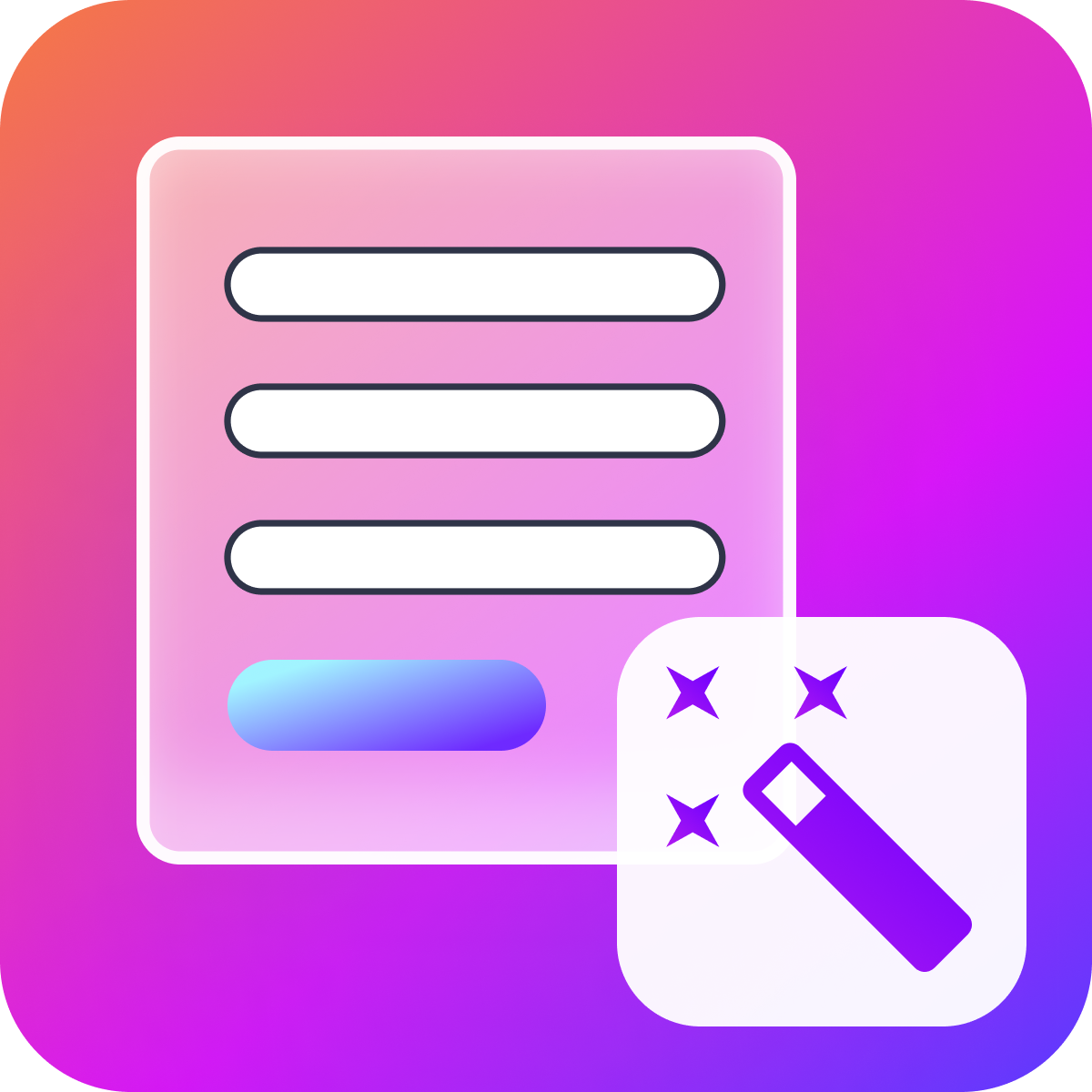 Build any form, from a simple contact form to fully custom forms, in seconds logo