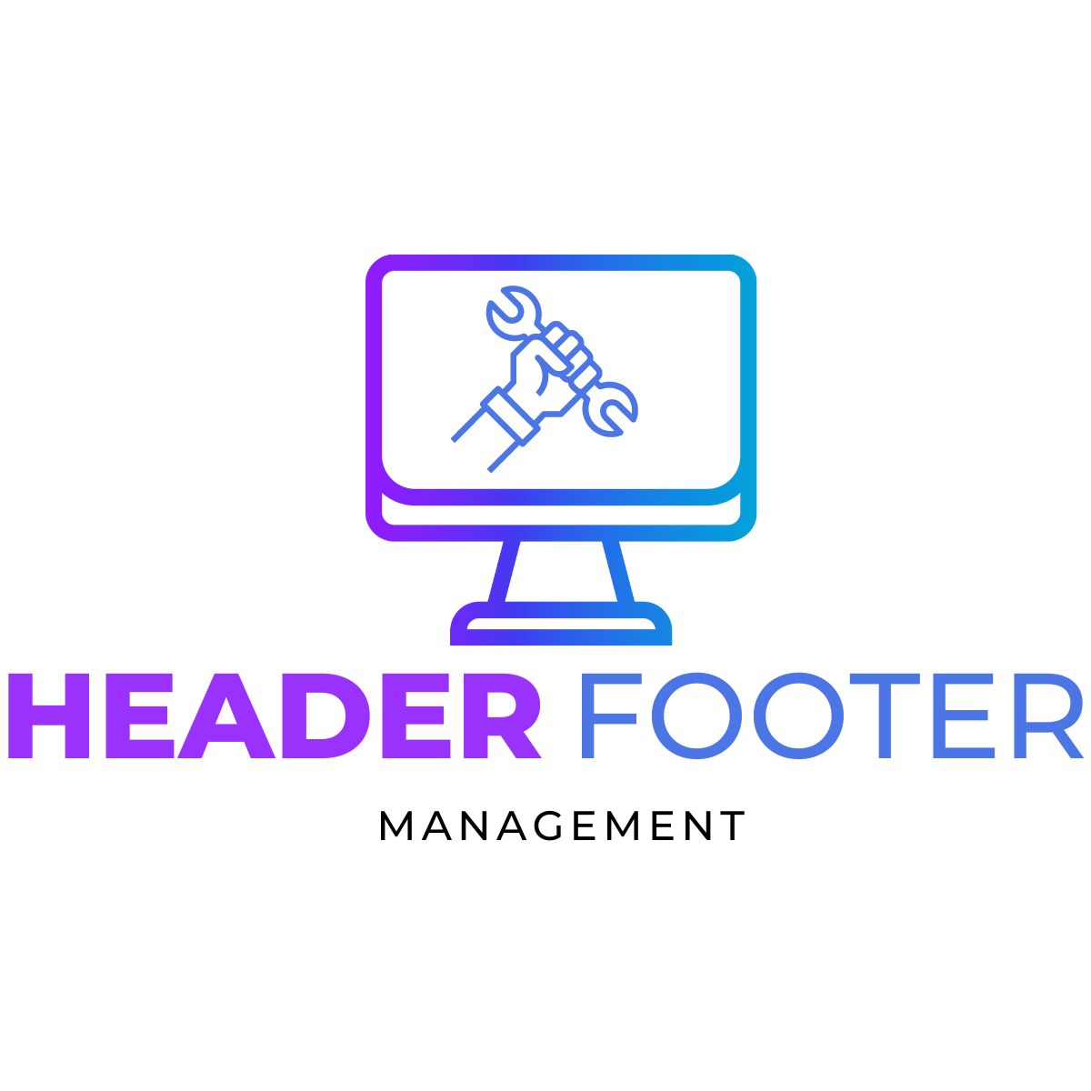 Easily manage and customize your store's headers and footers—no coding needed. logo