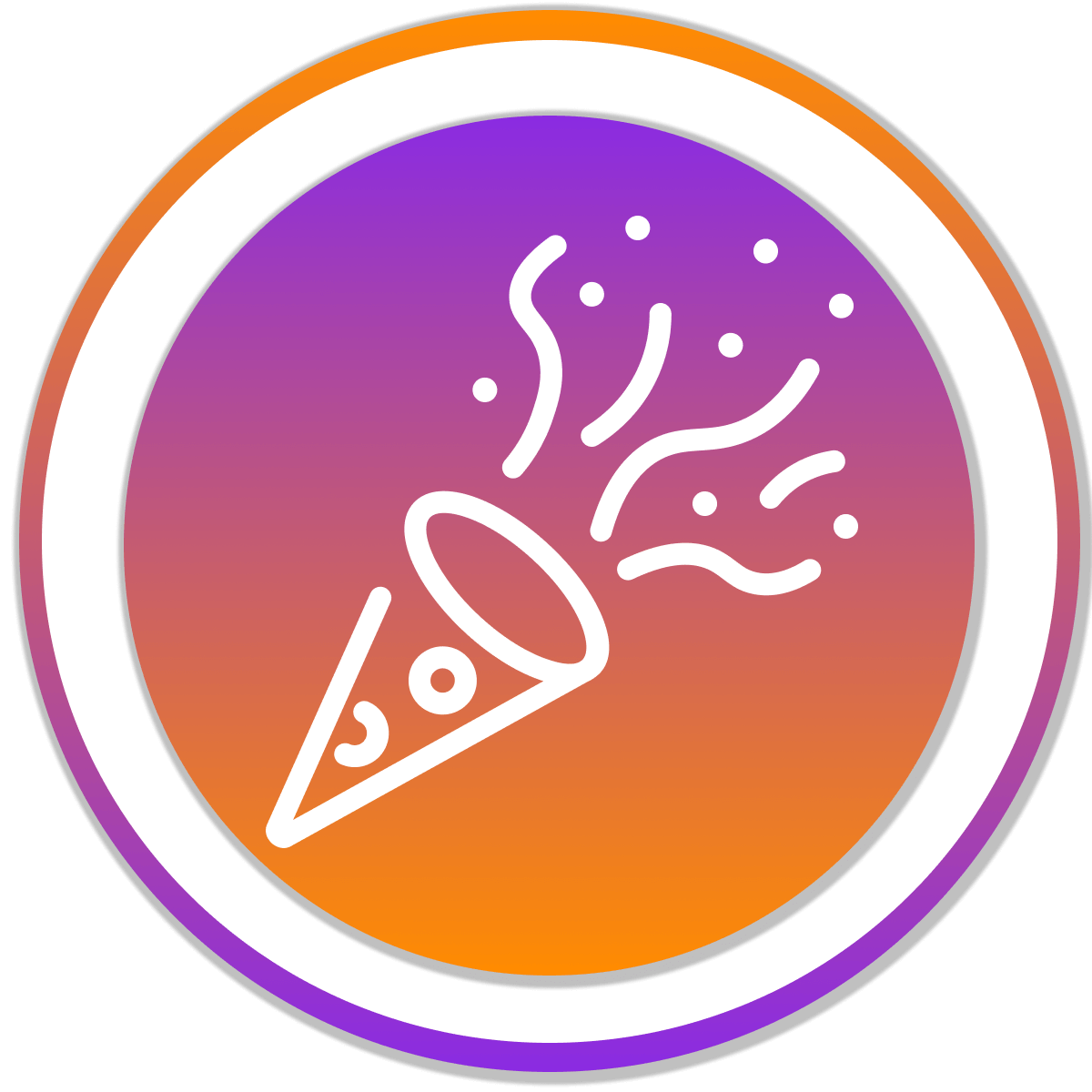 Select confetti, fireworks, balloons, stars or hearts animations for checkout & thank-you pages. logo