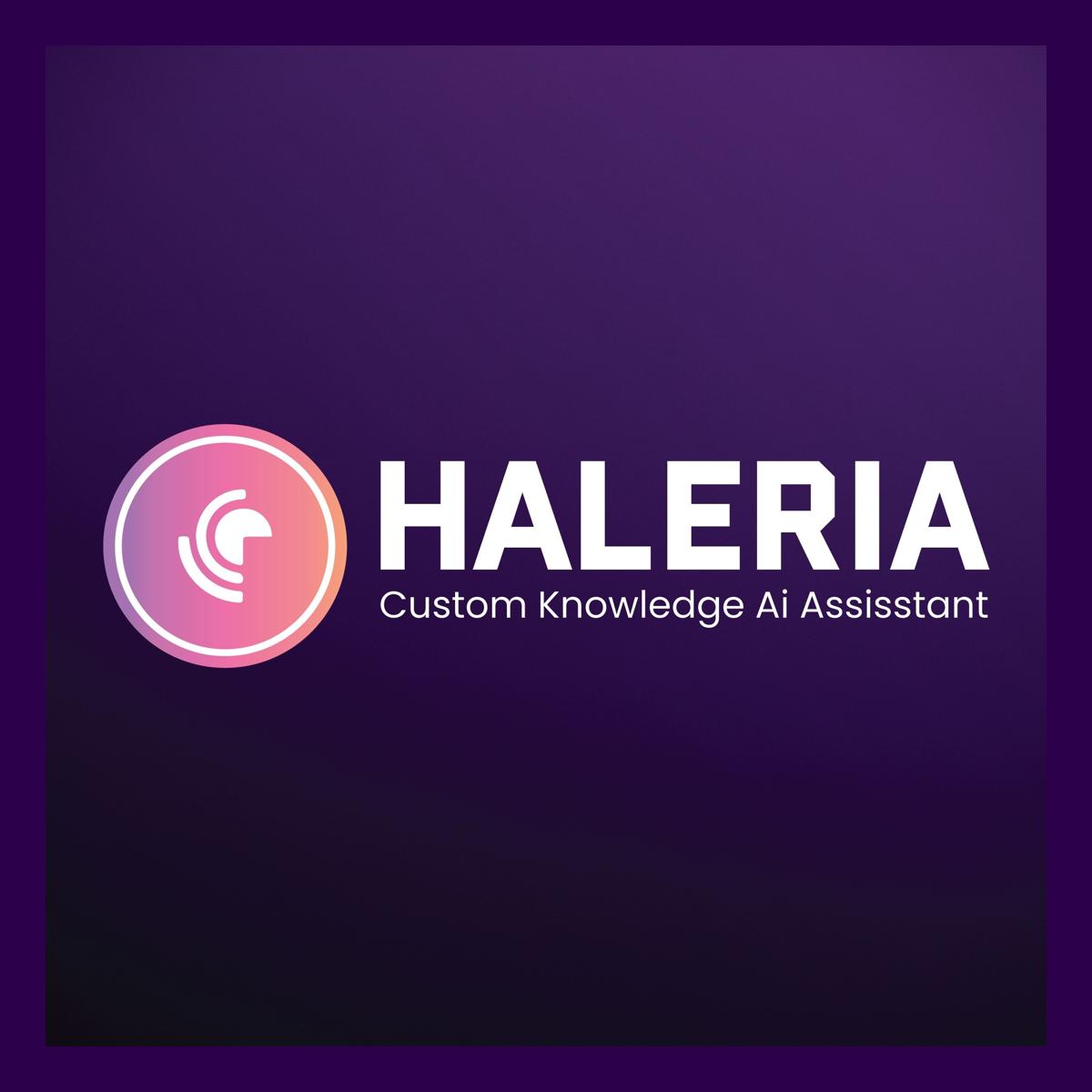 Haleria AI Chatbotand Support – answers questions abt store, finds products, takes & tracks orders. logo