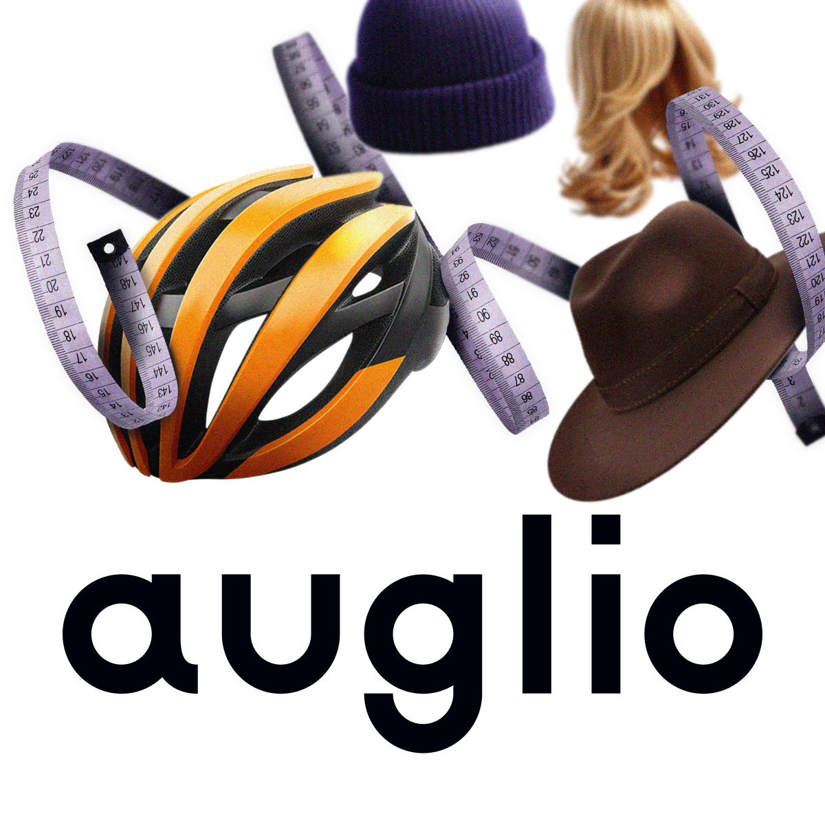 Precise head size measurement for wigs, helmets, hats & caps. No extra tools needed.