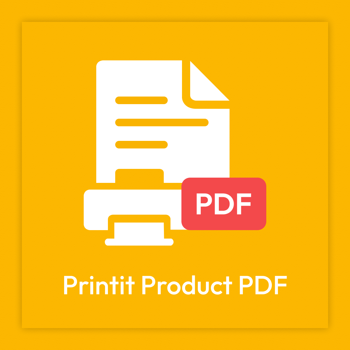 Generate beautiful PDF files of your products with just one click. logo