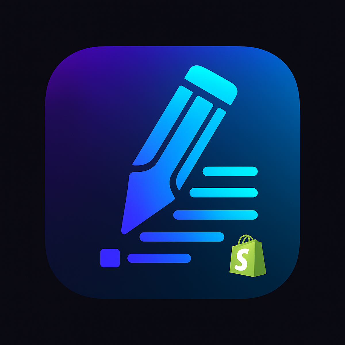 Auto-generate SEO blogs linked to collections. Drive traffic, enhance visibility, no writing needed logo