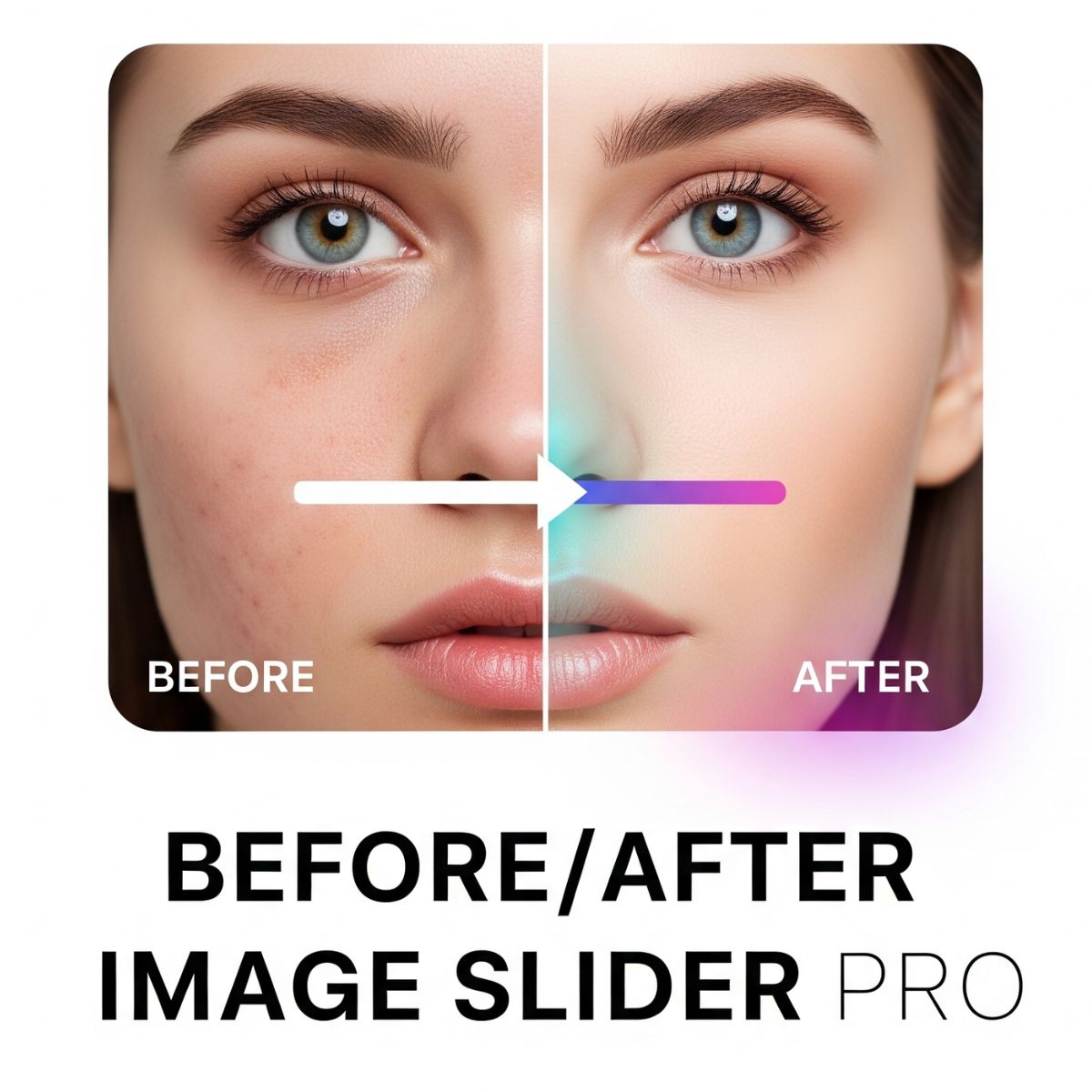 Showcase stunning before-and-after comparisons with a fully interactive slider. logo