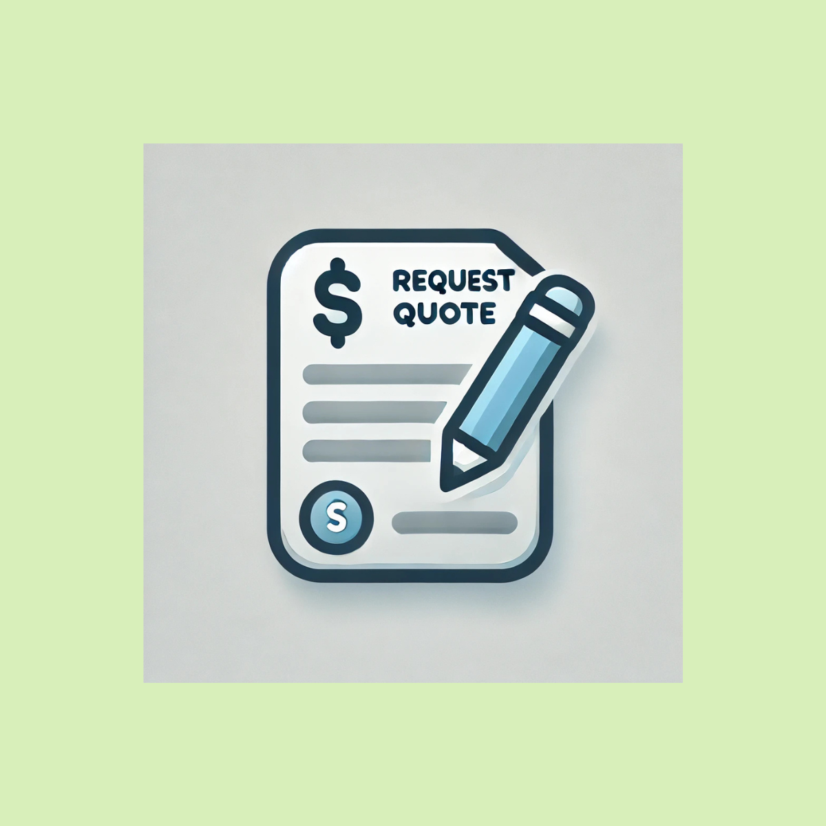 Lets customers request quotes instead of buying instantly—ideal for Enquiry of Product logo