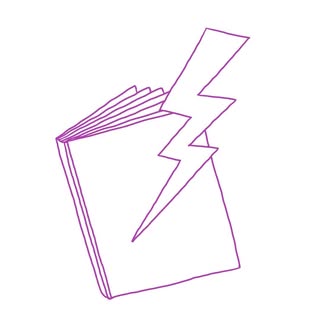 Un livre et une tasse de thé logo