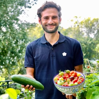 The Frenchie Gardener logo