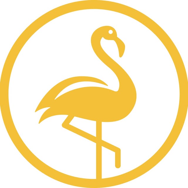 De Gele Flamingo logo