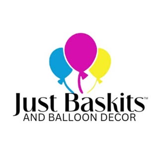 Just Baskits and Balloon Decor logo