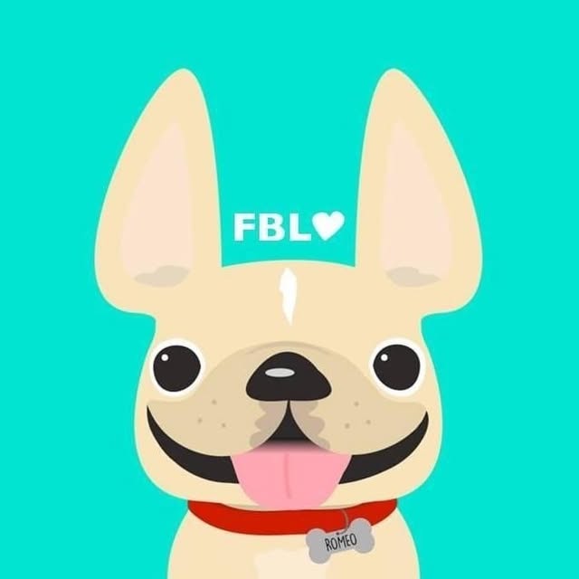 French Bulldog Love logo