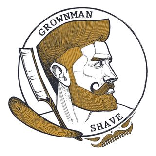 Grown Man Shave logo