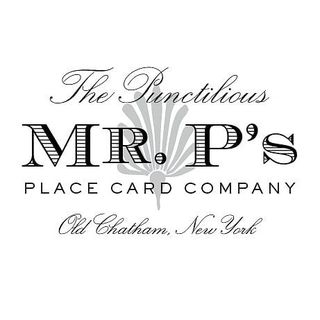 The Punctilious Mr. P's Place Card Co. logo