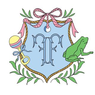 The Frilly Frog logo