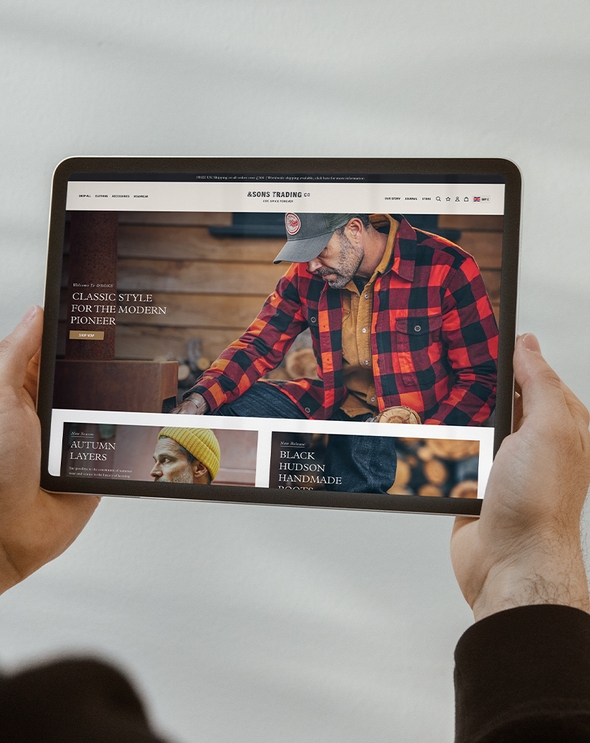 &Sons | Shopify Plus website design & development screenshot