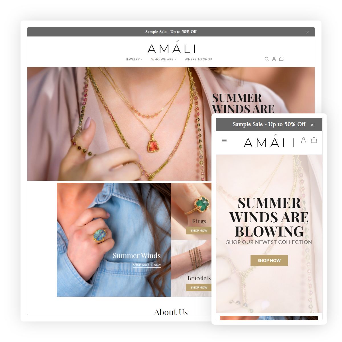 Amali Jewelry Store screenshot