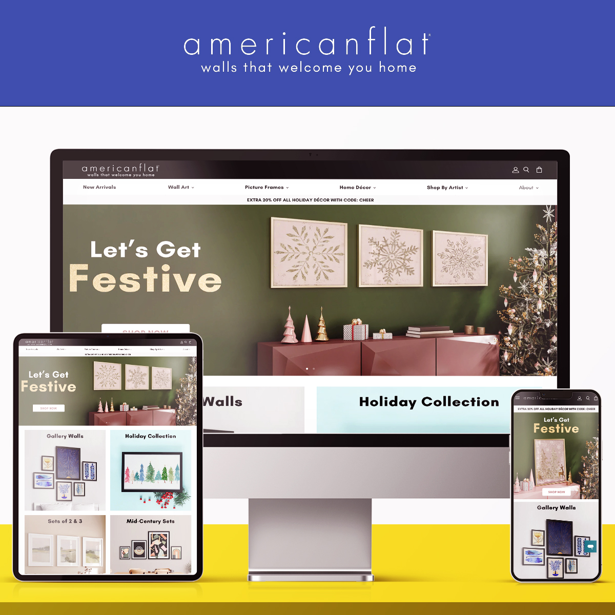 Store design and development for Americanflat screenshot