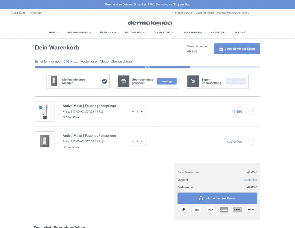 Shopify-Plus Theme-Update für Dermalogica  screenshot