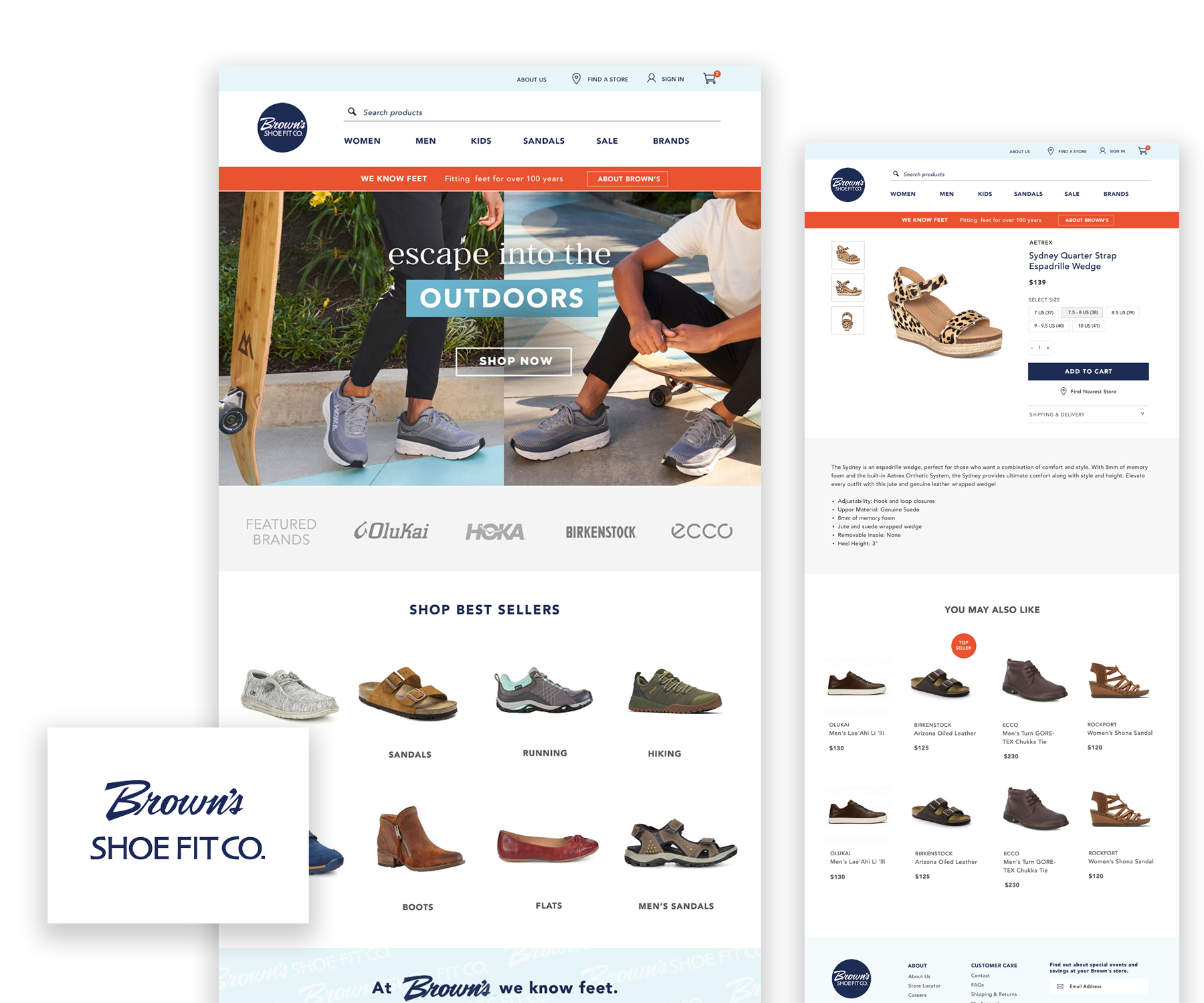 Brown's Shoe Fit Co. screenshot