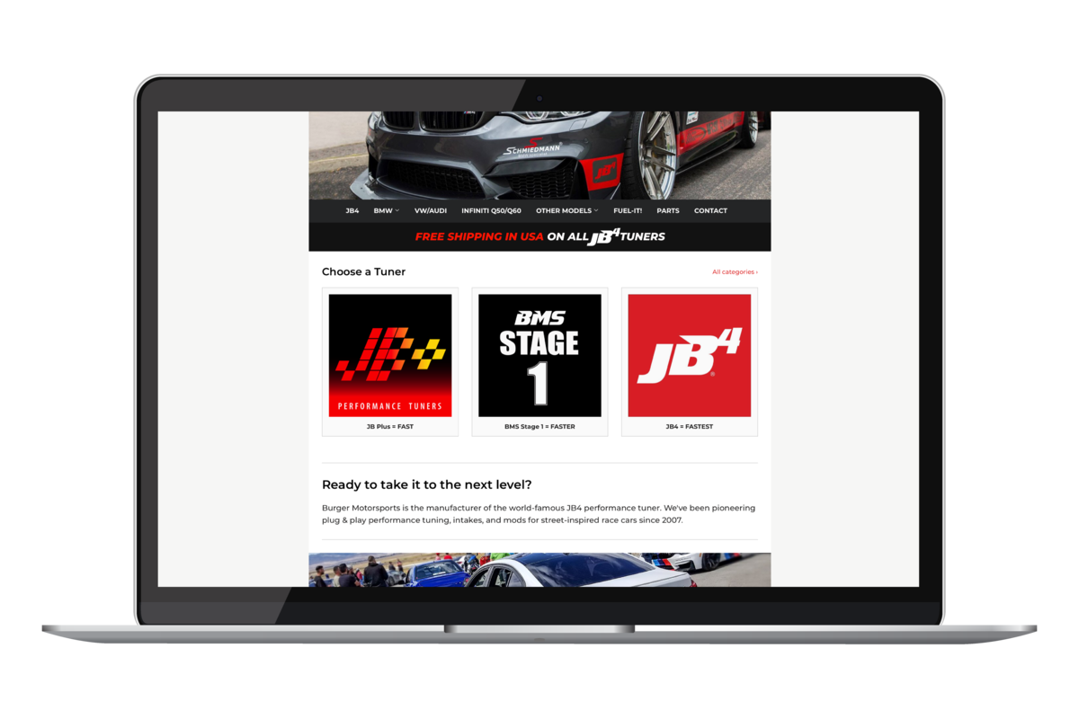 Store Setup + Custom Theme Development for Auto Company screenshot