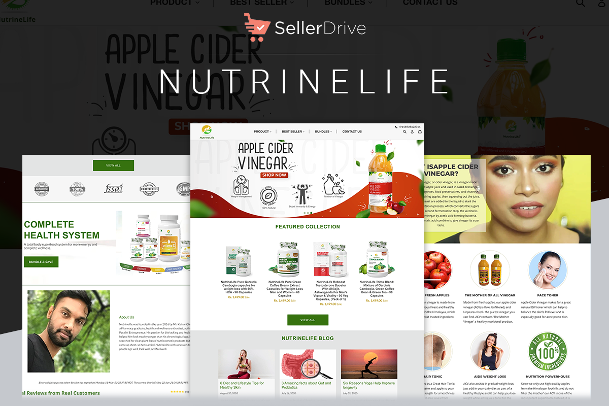 Nutrinelife- Migration to Shopify screenshot