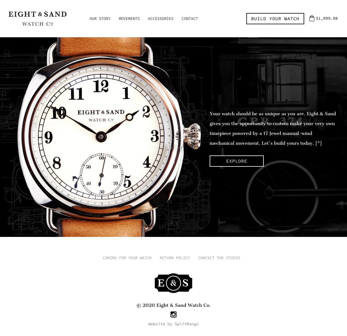 Eight & Sand Watch Co. screenshot