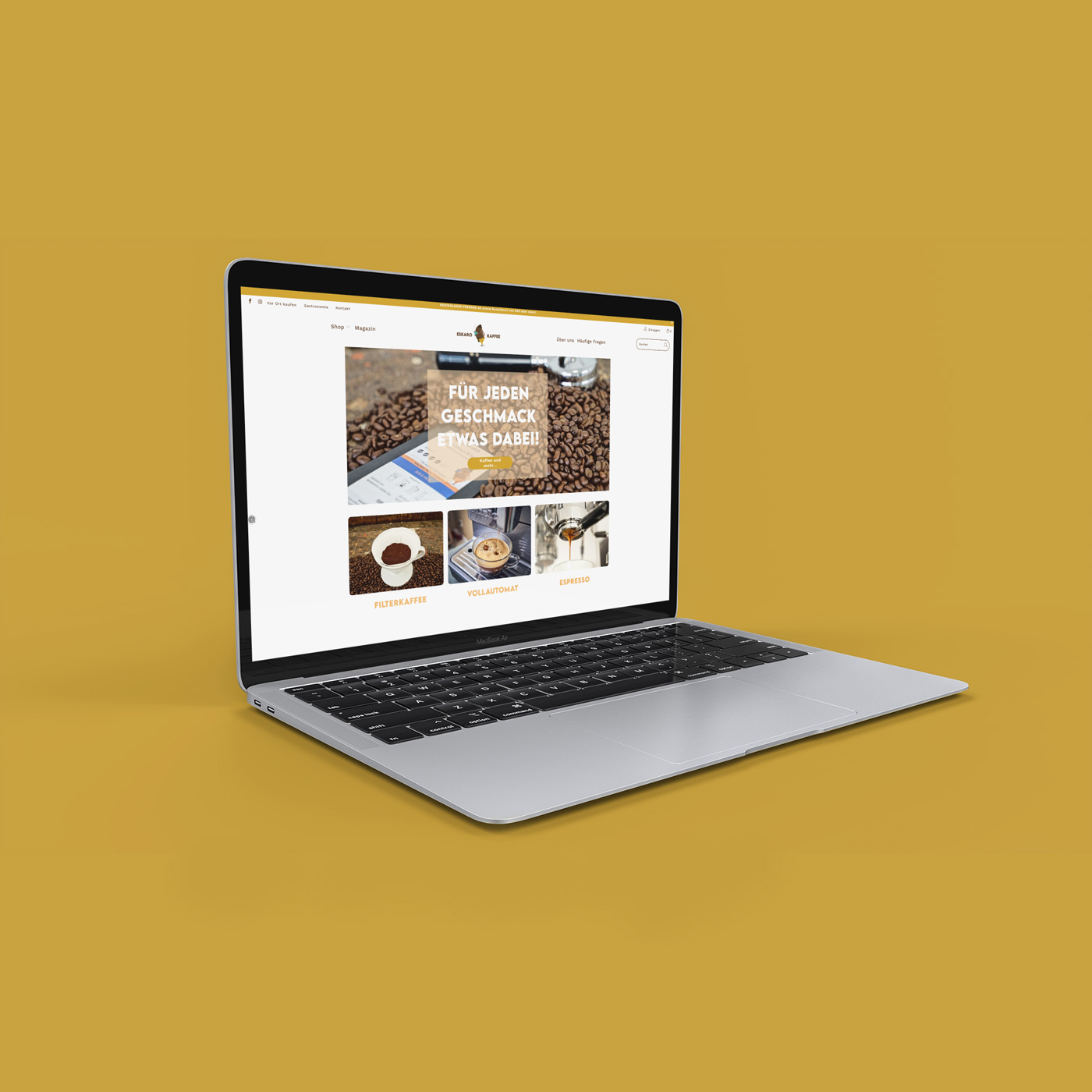 Shopify Store - Eskaro – Esser Kaffeerösterei screenshot