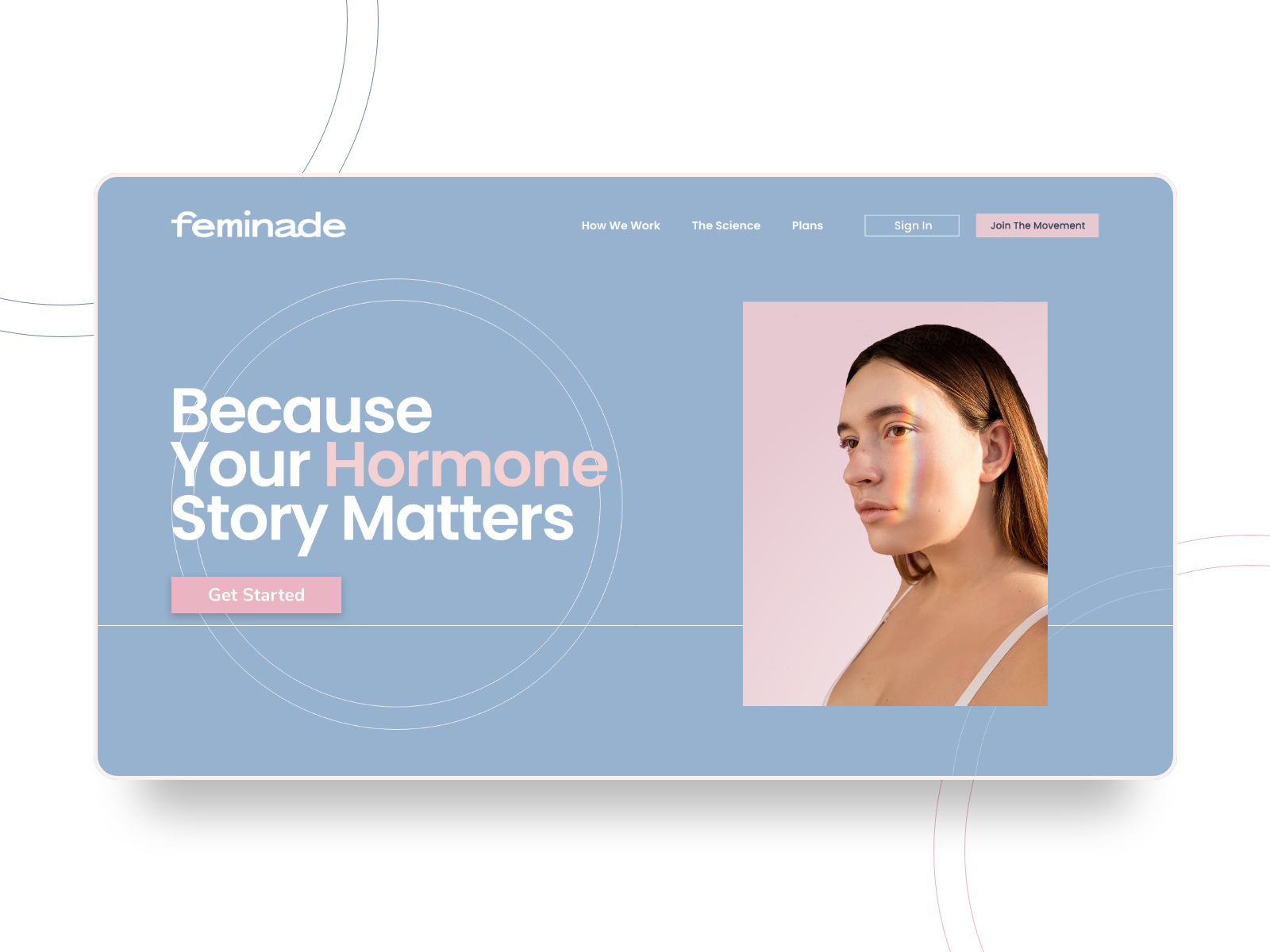 Feminade - Femtech startup screenshot