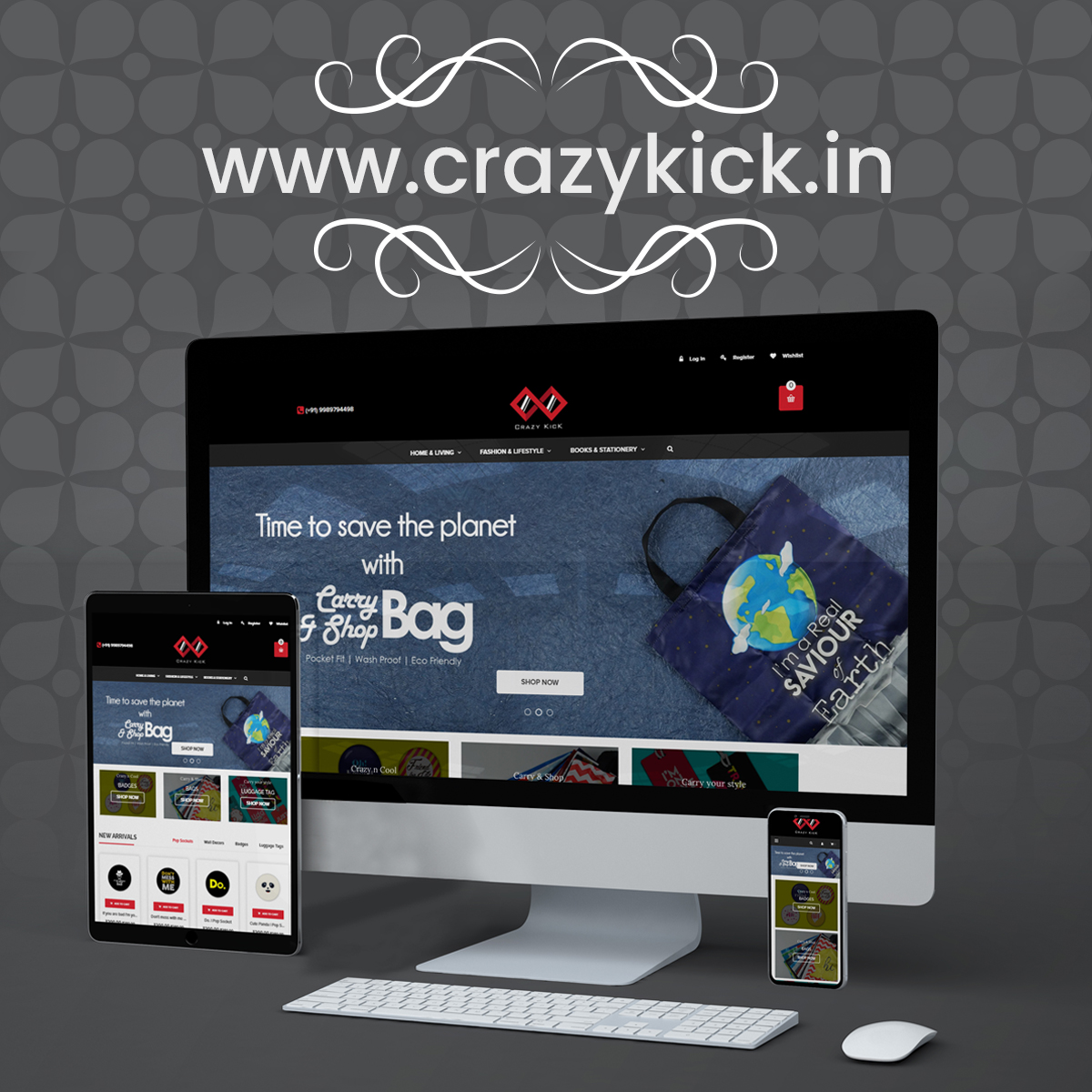 WWW.CRAZYKICK.IN screenshot