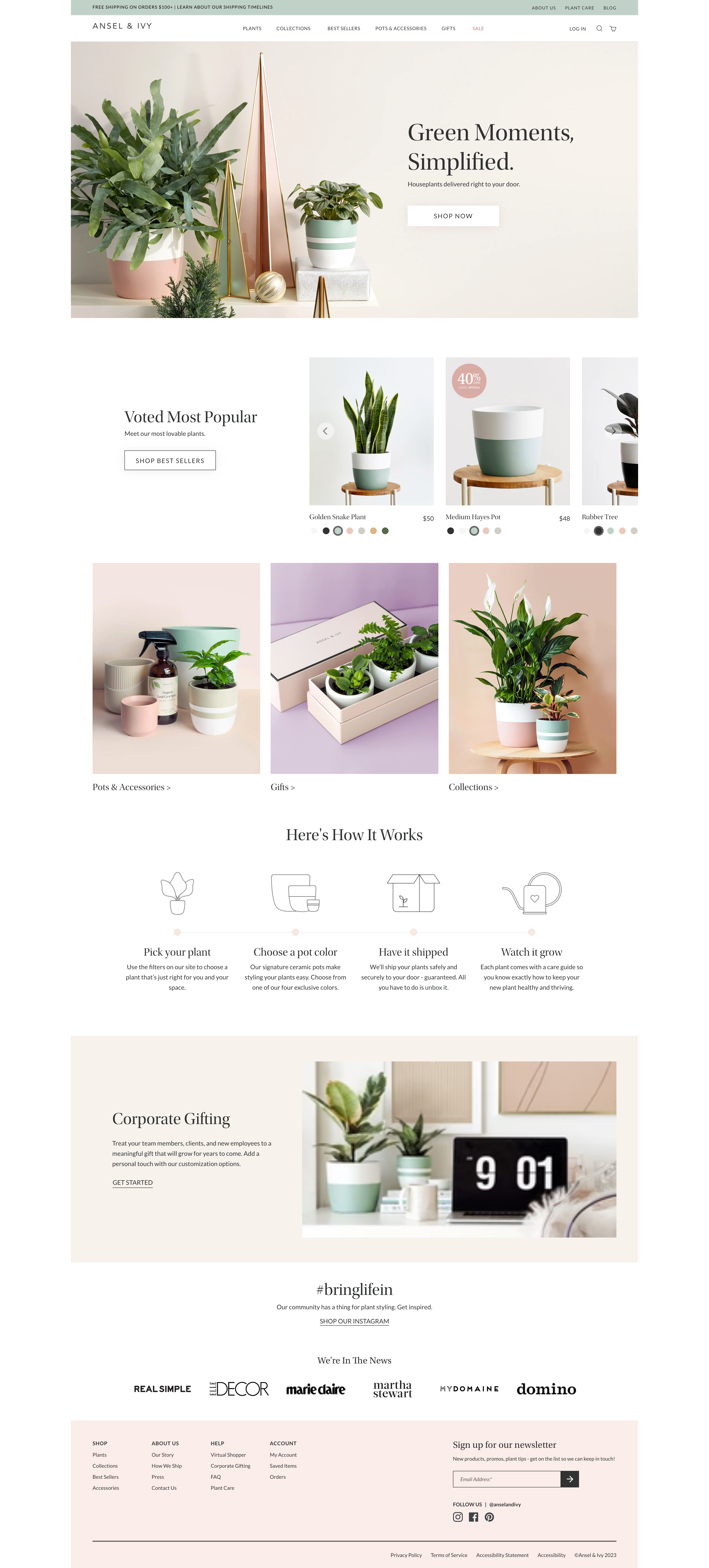 AnselandIvy - an online plant seller from USA screenshot