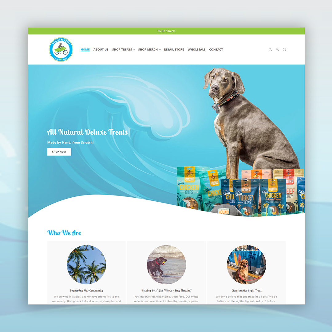 Complete Store Setup and Design - Dog Product Store screenshot