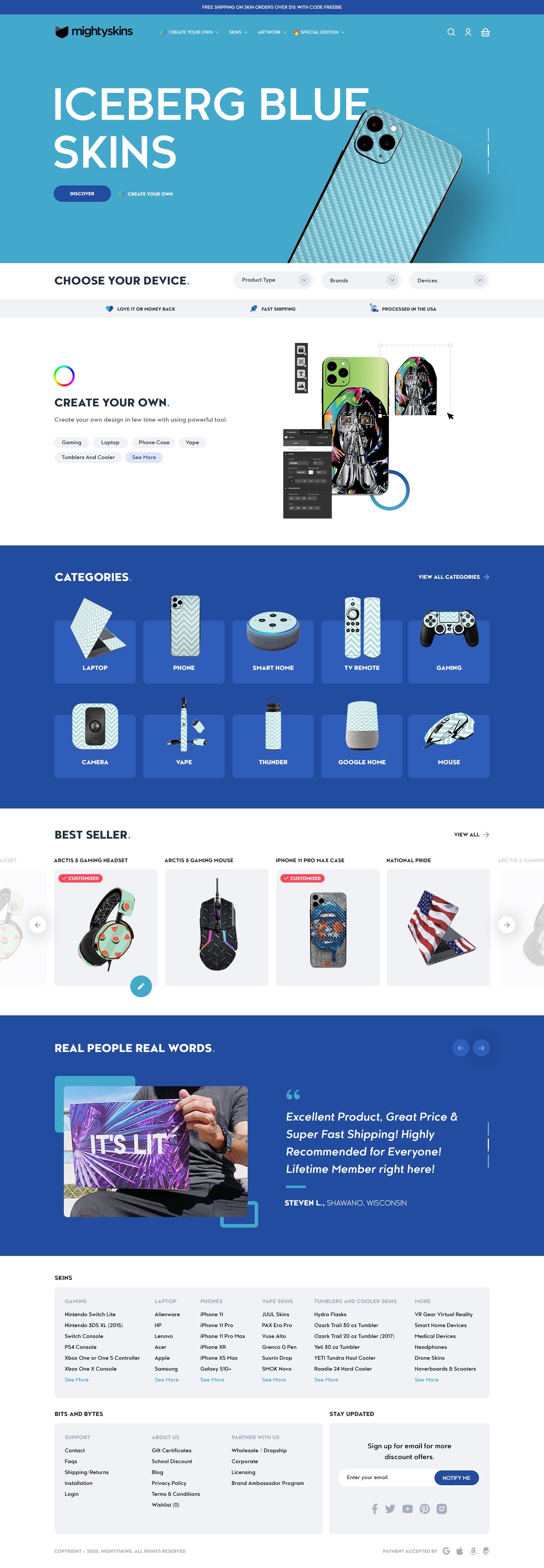 Custom Shopify Store screenshot