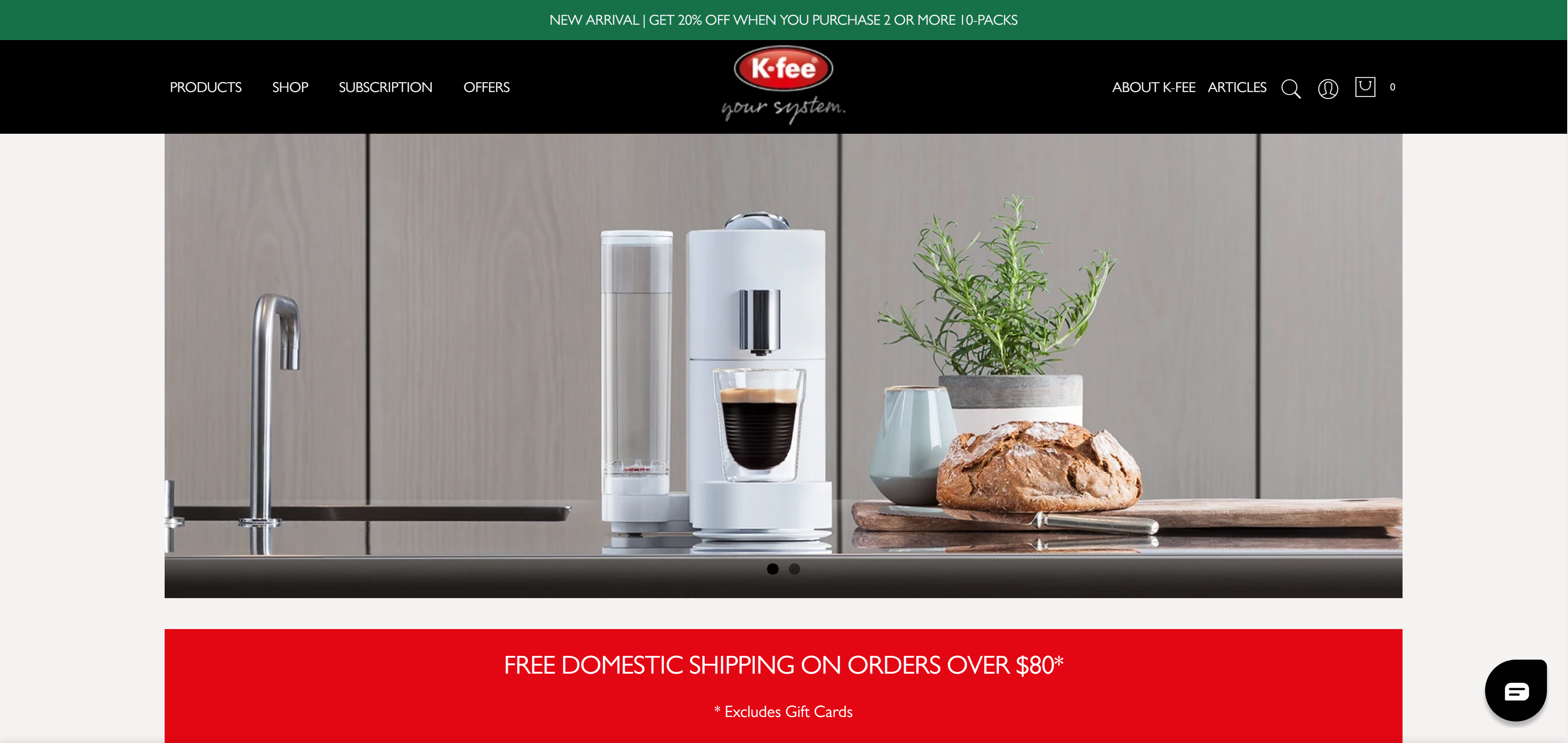 Shopify Theme Customization Project - K-FEE screenshot