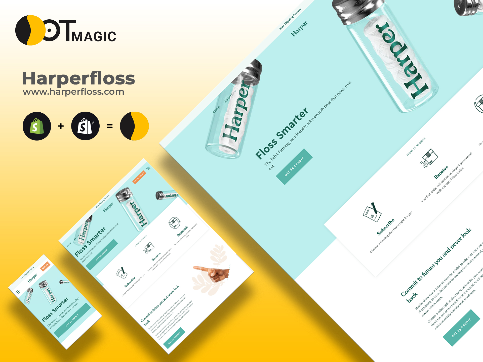 Harper Floss Shopify Store Development screenshot